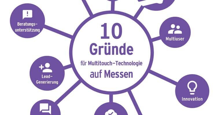 10 reasons for multitouch technology at trade fairs