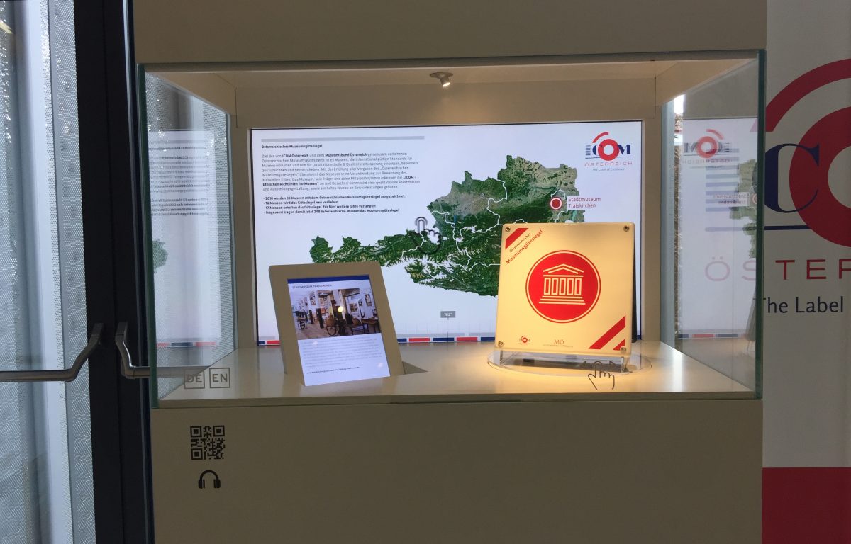 The interactive showcase presented the winners of the Austrian Museum Quality Seal at the Austrian Museum Day