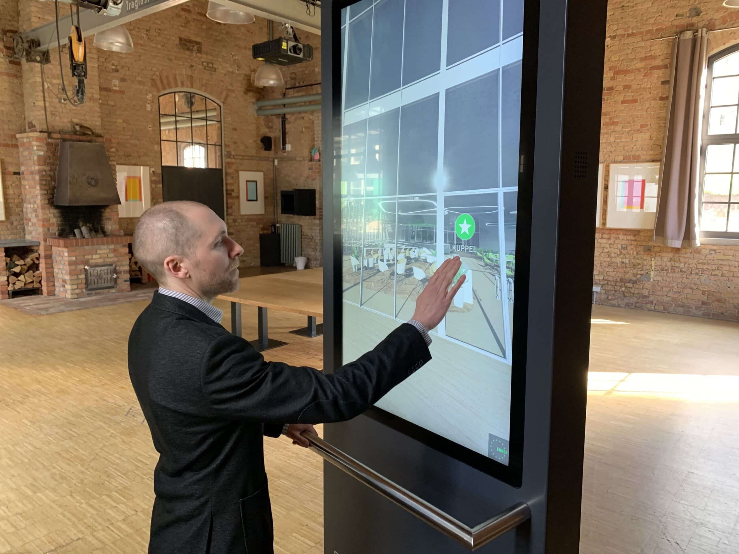 360-Grad drehbarer Multitouch-Screen