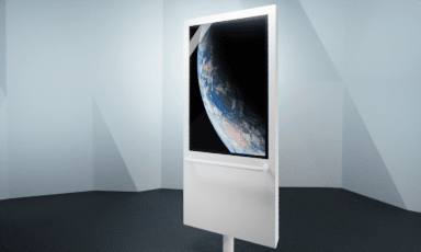 interactive multitouch rotating screen