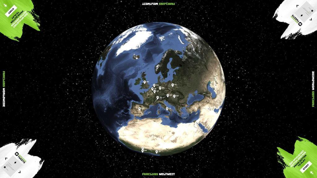 3d globe in Unity multitouch software