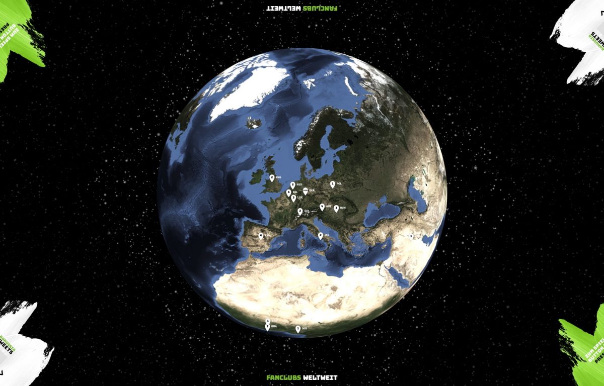 3d globe in Unity multitouch software