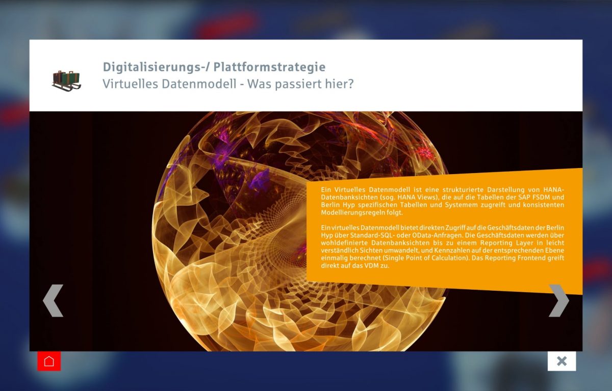 Interaktive Multitouch Präsentationssoftware für die Berlin Hyp AG