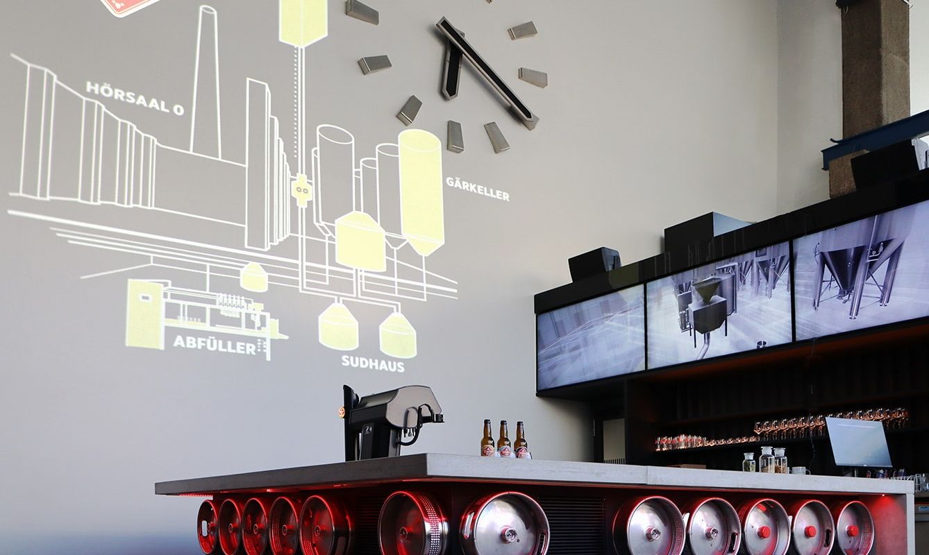 Linz Beer Show Brewery with interactive experience exhibition
