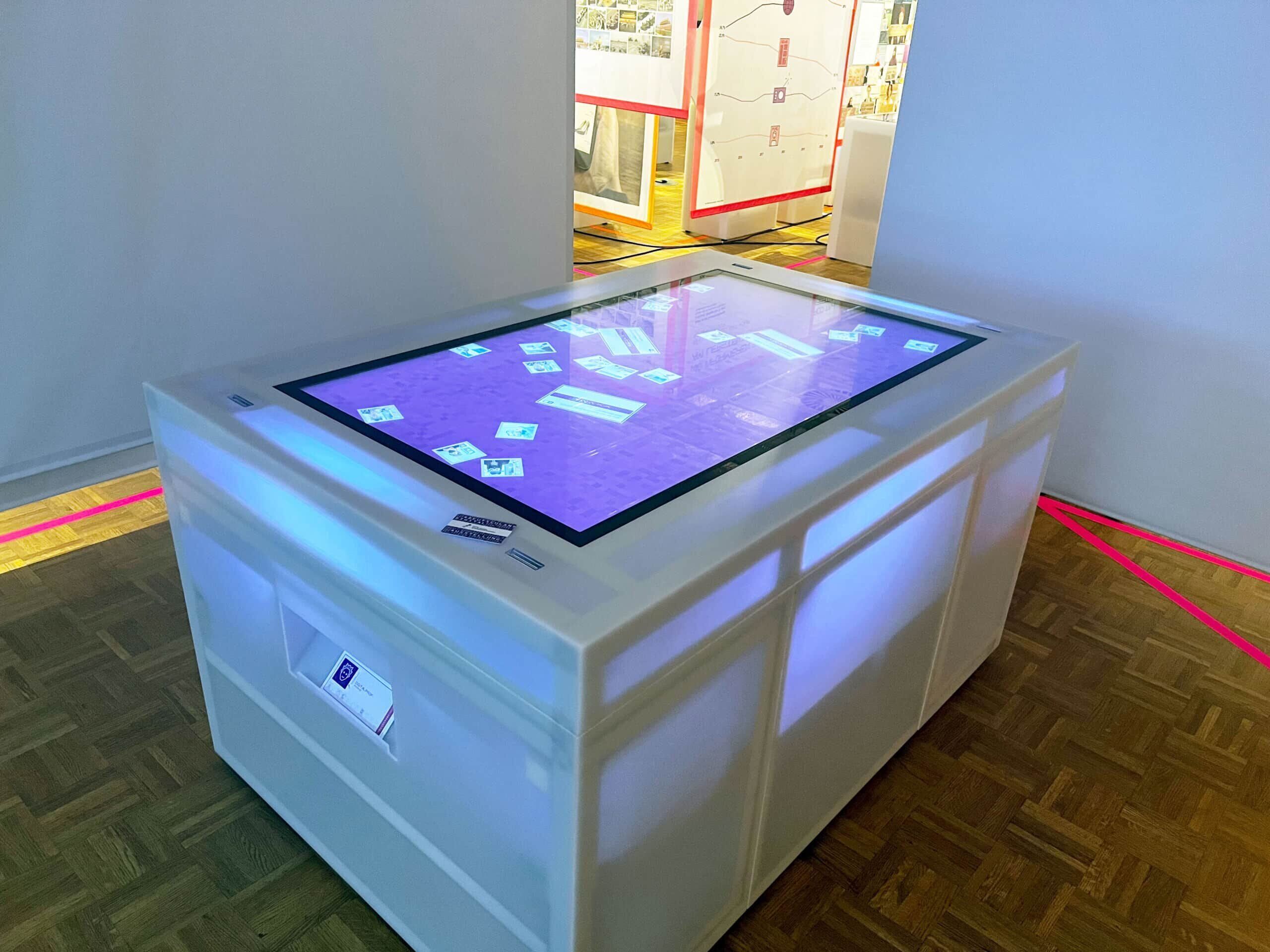 Interactive exhibit in the DeutschlandDigital exhibition