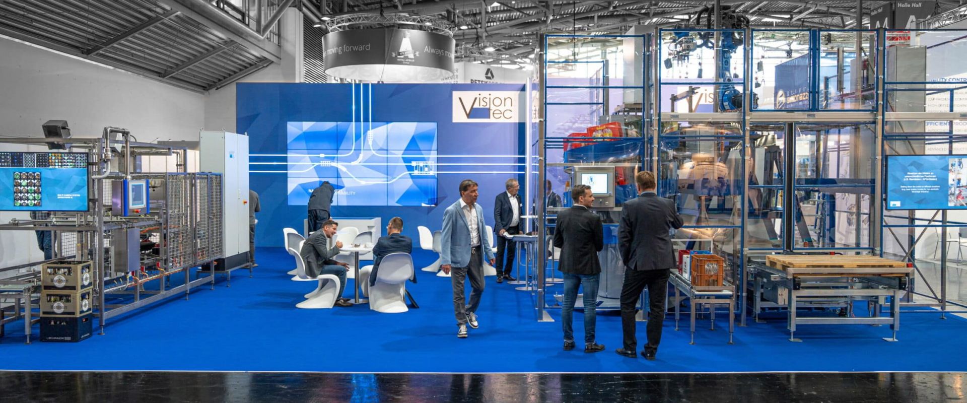 Vision-tech Messestand auf drinktec Messe in München