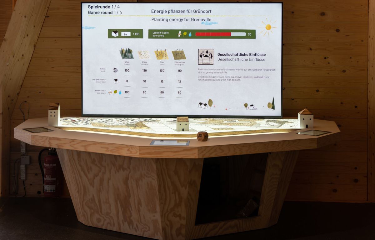 Interactive station for sustainable raw materials in the Nawareum Museum