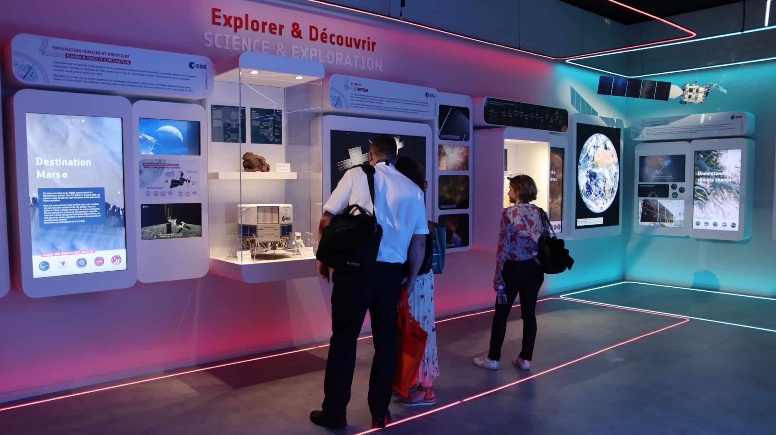 The Space Pavilion presents the central tasks and missions of ESA