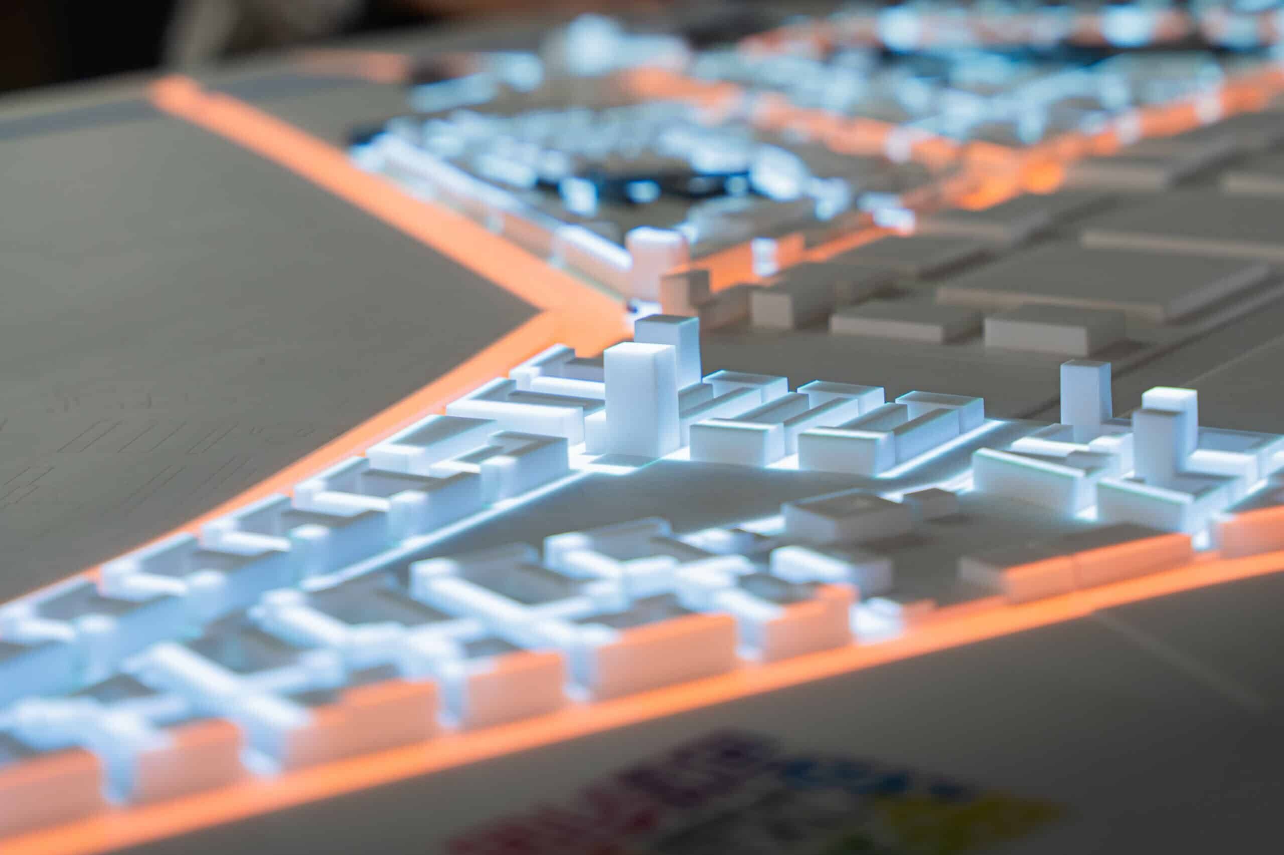 3D Projection Mapping on Model City