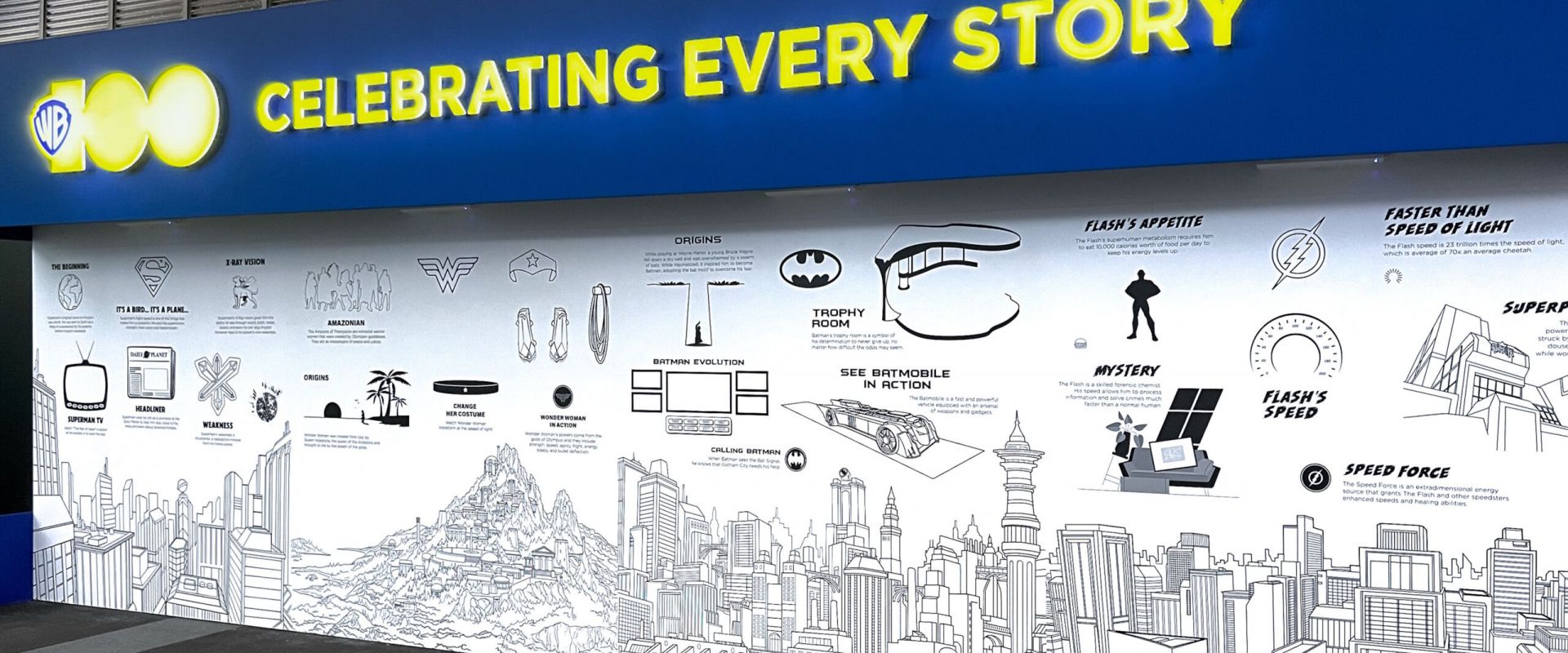Celebrating every Story - Warner Bros Jubiläum in Singapur mit interaktiver Projektionswand