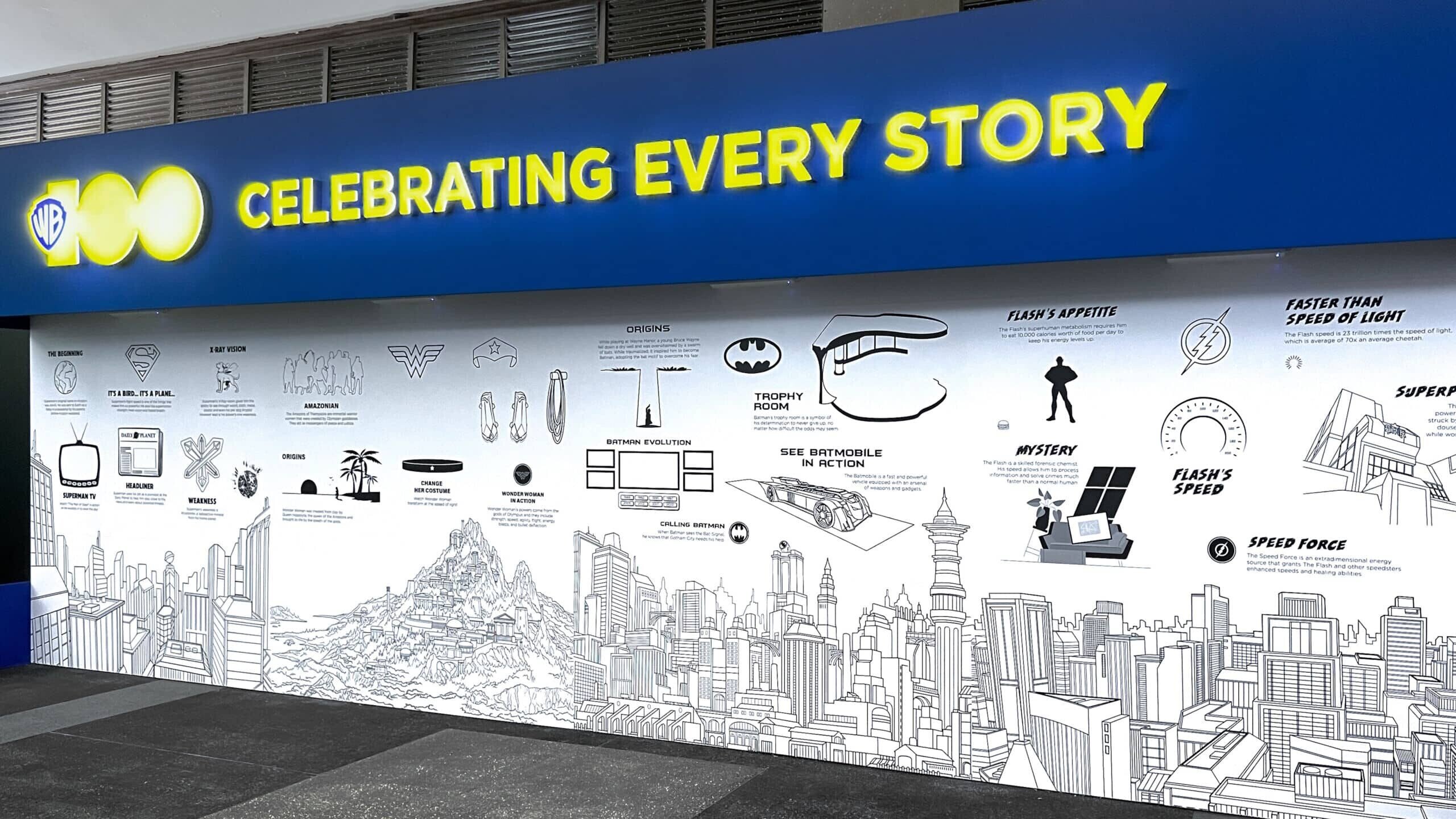 Celebrating every Story - Warner Bros anniversary in Singapore with interactive projection screen