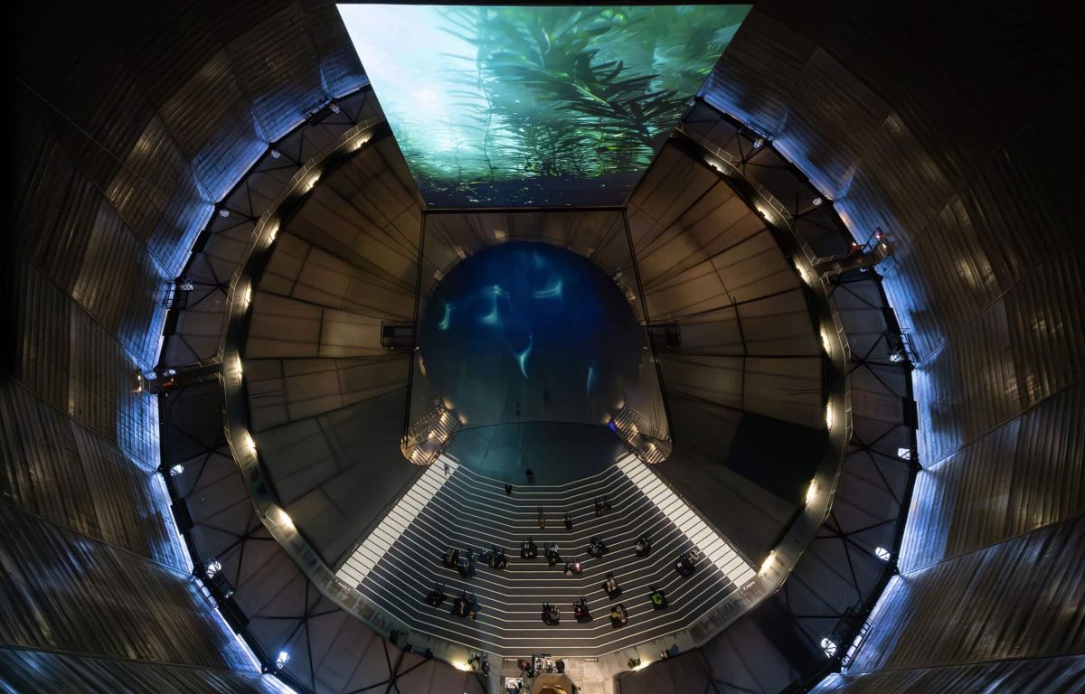 The world's highest interactive and media screen