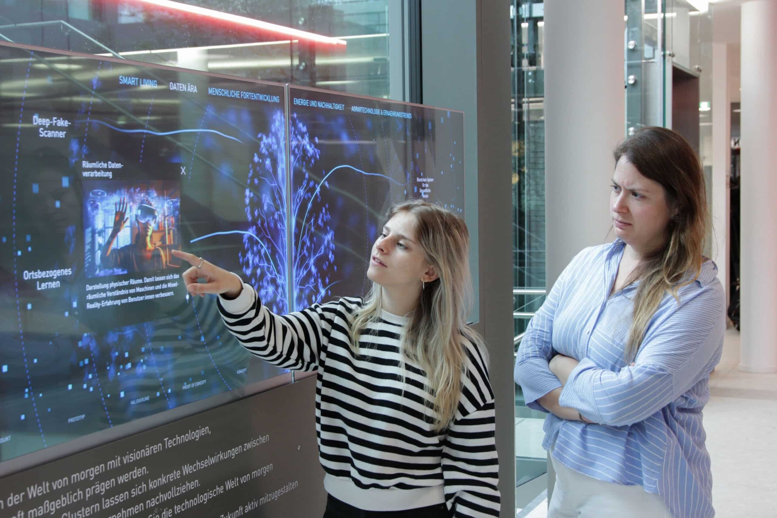 Transparente Multitouch-Screens mit